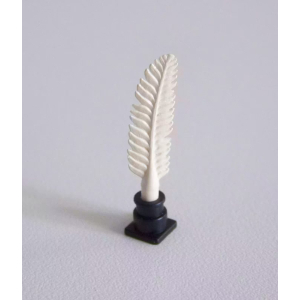 PLAYMOBIL (L1228) MOYEN-AGE - Encrier Noir &  Plume Blanche