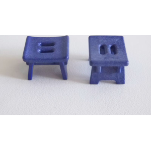 PLAYMOBIL (T1209) FERME - Lot de 2 Tabourets Bleu Fermière Laitière