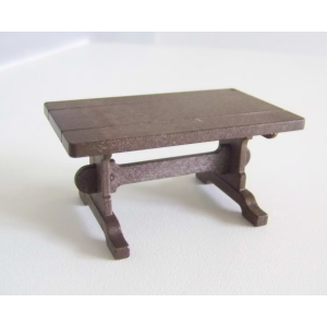PLAYMOBIL (L1221) MOYEN-AGE - Table Marron pour Seigneur Notable 3440 3447