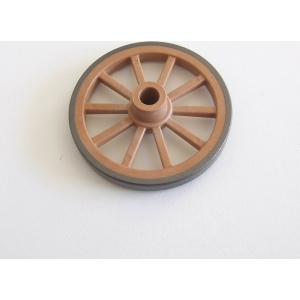 PLAYMOBIL (B769) WESTERN - Petite Roue 45mm Marron Chariot 3278 3735 3891