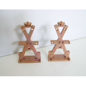 PLAYMOBIL (L1226) MOYEN-AGE - Lot de 2 Râteliers pour Armes 3287 4153 4163 4865
