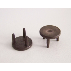 PLAYMOBIL (T1237) FERME - Lot de 2 Tabourets Marron Ronds Paysanne Laitière