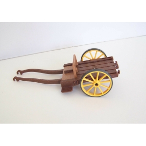PLAYMOBIL (L1291) MOYEN-AGE - Charrette pour Transport Coffre Trésor 3314
