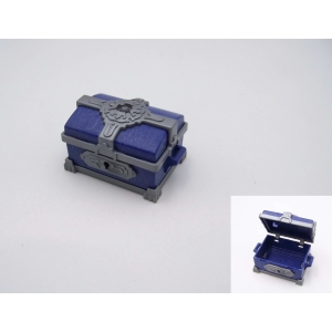PLAYMOBIL (L12115) MOYEN-AGE - Coffre Trésor Bleu &  Argent Transport 3314