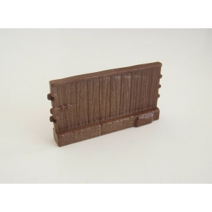 PLAYMOBIL (L1294) MOYEN-AGE - Mini Barrière Marron Foncé Tournoi Joute 5356 5357