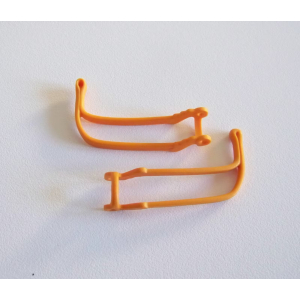 PLAYMOBIL (L5107) MOYEN-AGE - Lot de 2 Rênes Orange pour Cheval de Chevaliers