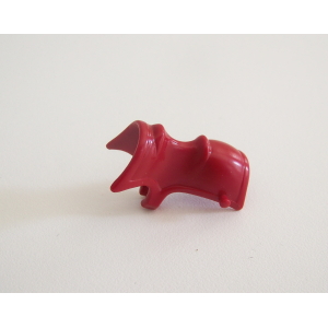 PLAYMOBIL (L5148) MOYEN-AGE - Selle Rouge avec Attaches Chevalier du Dragon 5810