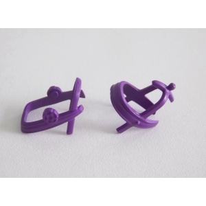 PLAYMOBIL (L5137) MOYEN-AGE - Harnais Parure Violet Complète pour Cheval Vintage