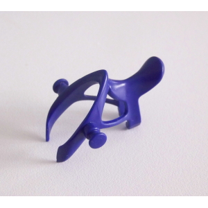 PLAYMOBIL (L5119) MOYEN-AGE - Selle Bleu Foncé avec Fixation Attelage 4186 3314