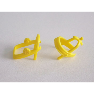 PLAYMOBIL (L5123) MOYEN-AGE - Harnais Parure Jaune Complète pour Cheval Vintage