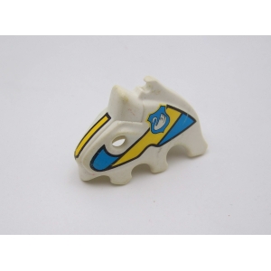 PLAYMOBIL (L5129) MOYEN-AGE - Casque Capuche Parure Cheval Médiéval 3654 (Abimé)