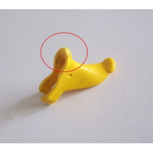 PLAYMOBIL (L5104) MOYEN-AGE - Selle Jaune pour Cheval Chevaliers (cassée sale)