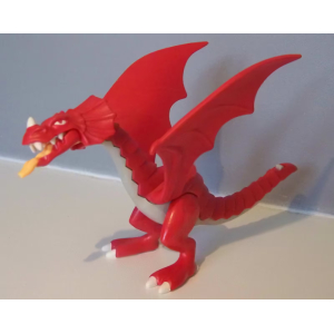 PLAYMOBIL (L5229) MOYEN-AGE -Petit Dragon Rouge 10cm de Haut 4160 5089 5420 5984