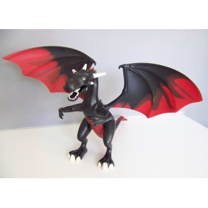 PLAYMOBIL (L5240) MOYEN-AGE - Dragon Géant Rouge & Noir avec LED 4838
