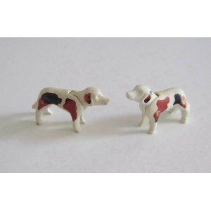 PLAYMOBIL (L5204) MOYEN-AGE - Lot de 2 Chiens de Chasse à Cour 3629 (usés)