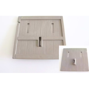 PLAYMOBIL (L2122) MOYEN-AGE -  Mur Gris pour Devant Tour de Siege 3887