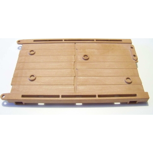 PLAYMOBIL (L2103) MOYEN-AGE - Plancher Marron avec Essieux Tour de Siège 3887