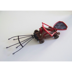 PLAYMOBIL (L2226) MOYEN-AGE - Catapulte du Clan des Loups avec Harnais 4812 5001