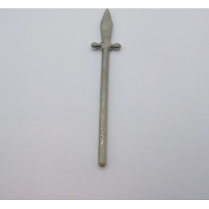 PLAYMOBIL (L23c03) MOYEN-AGE - Lance Argent Vintage Garde 3337 3446 3568 Usée