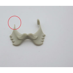 PLAYMOBIL (0712) BARBES - Grosse Barbe Grise avec Moustache (cassée)