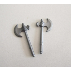 PLAYMOBIL (L2306) MOYEN-AGE - Lot de 2 Haches Grises