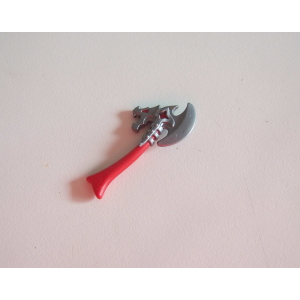 PLAYMOBIL (L2340) MOYEN-AGE - Hache Rouge & Grise 4835 4837 4838 5420 5479 5890