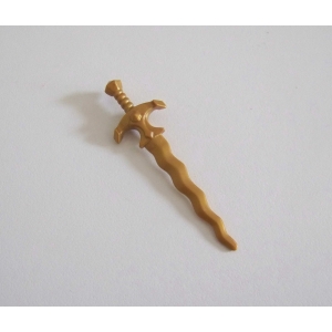PLAYMOBIL (L2345) MOYEN-AGE - Epée Dorée avec Lame Ondulée 3840 4014 4255 4616