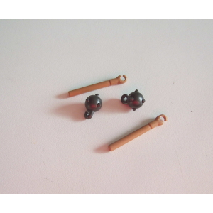 PLAYMOBIL (L2336) MOYEN-AGE - Lot de 2 Masses d'Armes Manche Sans Chaine