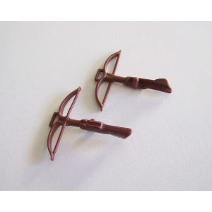 PLAYMOBIL (L2309) MOYEN-AGE - Lot de 2 Arbalètes Marron