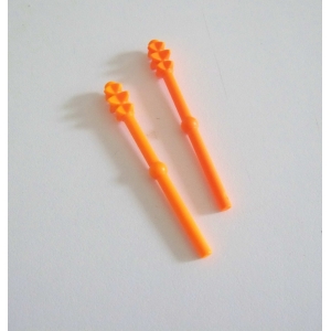 PLAYMOBIL (L9114) ASIE - Lot de 2 Massues Orange Fluo ou Munition Canon 5493