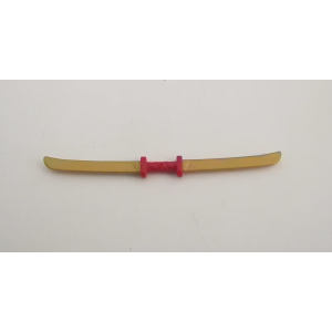 PLAYMOBIL (L916) ASIE - Katana Sabre Double Doré Rouge Samourai 5493 70187