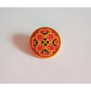PLAYMOBIL (L9116) ASIE - Bouclier Jaune à Motifs Guerrier Mongol 4926