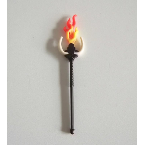 PLAYMOBIL (L9125) ASIE - Baton Noir à Cornes avec Flamme 4793 5463 5479 5484