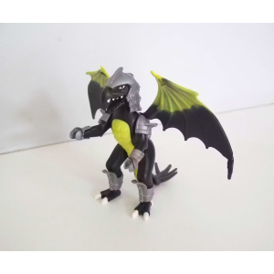 PLAYMOBIL (L929) ASIE - Dragon de Feu Noir 9cm Samourai 5465 Complet