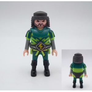 PLAYMOBIL (L928) ASIE - Chevalier Guerrier Oriental Vert 5465