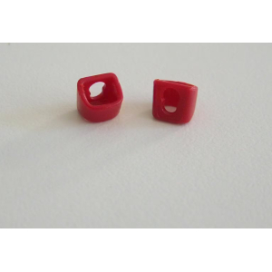 PLAYMOBIL (0250) Lot de 2 Attaches Etuis Bordeaux pour Ceinture ou Bandoulière