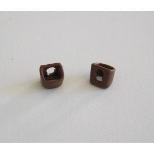 PLAYMOBIL (0251) Lot 2 Attaches Etuis Marron Foncé pour Ceinture ou Bandoulière
