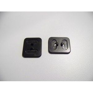 PLAYMOBIL (0501) PIEDS - Lot de 2 Supports Noirs pour Personnages Vintage