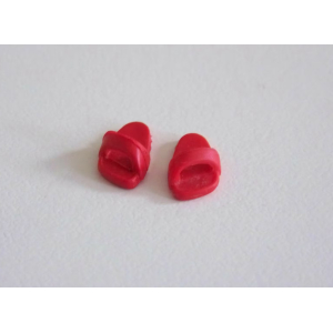 PLAYMOBIL (0533) PIEDS - Paire de Sandales Chaussons Rouge Dur Enfant