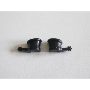 PLAYMOBIL (0535) PIEDS - Paire d'Eperons Noir Adulte Vintage