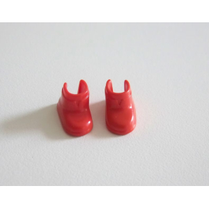 PLAYMOBIL (0519) PIEDS - Paire de Bottes Rouges Vintage Adulte