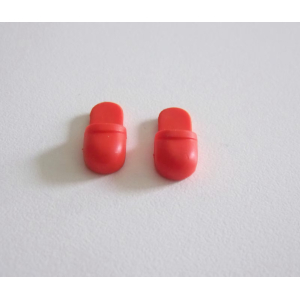 PLAYMOBIL (0521) PIEDS - Paire de Sabot Rouge Vintage Adulte Série Rose 5310