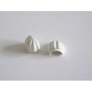 PLAYMOBIL (0843) BRAS - Paires de Couvertures d'Epaules Blanc Plissées
