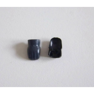 PLAYMOBIL (0848) BRAS - Paire de Gants Gris Foncé 5181 5186 5515