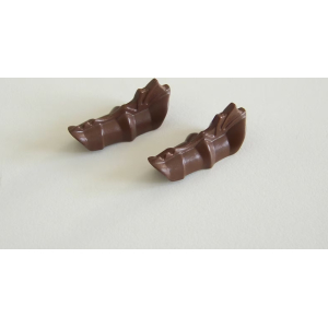 PLAYMOBIL (L8230) MOYEN-AGE - Paire d'Armures pour Bras Marron Foncé 4270 4653