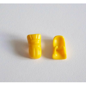 PLAYMOBIL (0822) BRAS - Paire de Gants Jaune Protection Poignets 3280 3281 4621