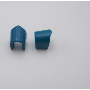 PLAYMOBIL (0821) BRAS - Paire Manchettes Bleu Bord en Pointe Vintage 3544 Jaunie