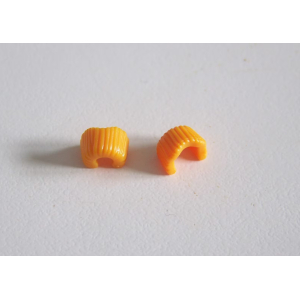 PLAYMOBIL (0850) BRAS - Paire de Manchettes Fourrure Orange 3015 3086 3157 4270