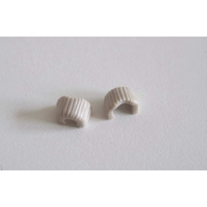 PLAYMOBIL (0855) BRAS - Paire de Manchettes Fourrure Gris Clair