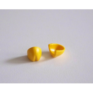 PLAYMOBIL (0811) BRAS - Paire de Couvertures d'Epaules Jaune Plissées